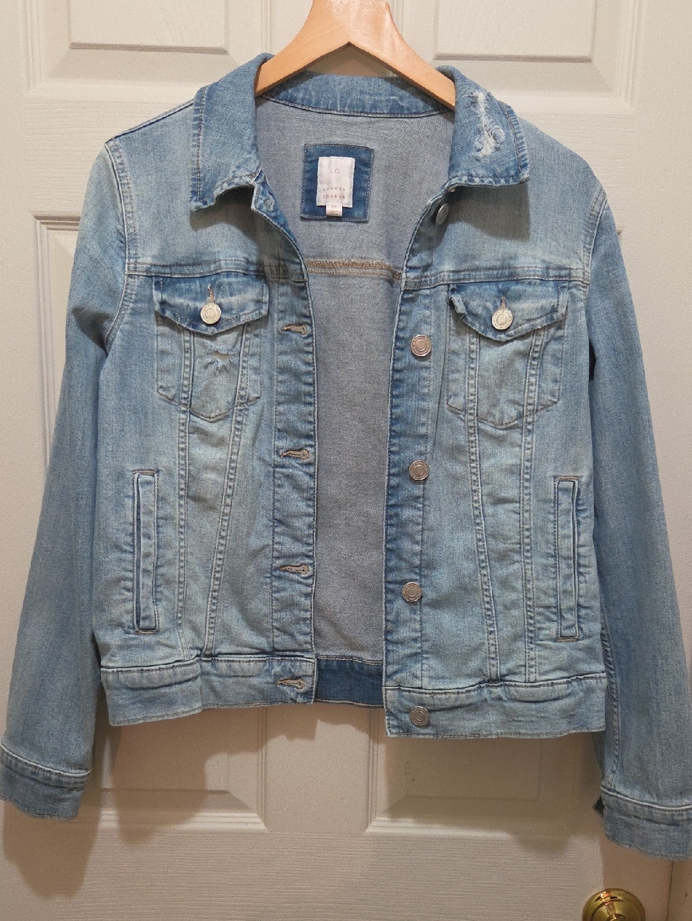 LC Lauren Conrad Light Blue Denim Jean Jacket